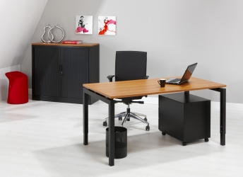 Bureautafel Q-Bic Black 200x80cm